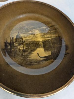 Vintage Ridgways Royal Vistas Ware Plates & Cups - Scene by Famous Artist