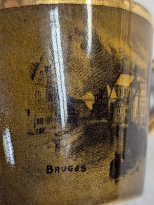 Vintage Ridgways Royal Vistas Ware Plates & Cups - Scene by Famous Artist