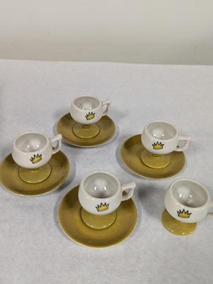Vintage Caribe Ceramic Footed Dessert Drink Cup Puerto Rico USA