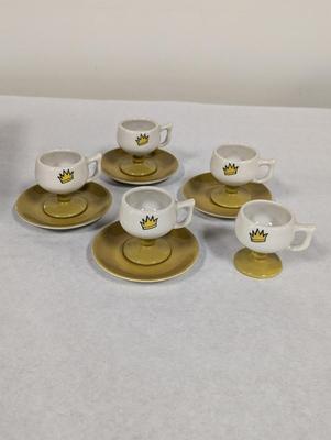 Vintage Caribe Ceramic Footed Dessert Drink Cup Puerto Rico USA