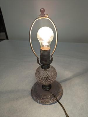 Pink Glass Table Lamp