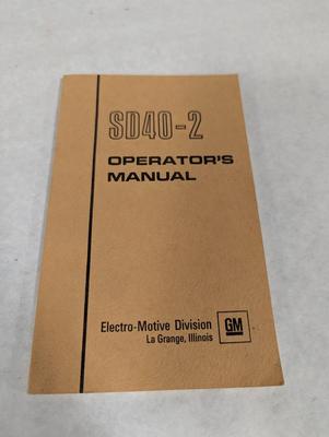 Vintage Train Operation Manuals GP38 - Model RS-3 - SD40-2