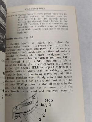 Vintage Train Operation Manuals GP38 - Model RS-3 - SD40-2