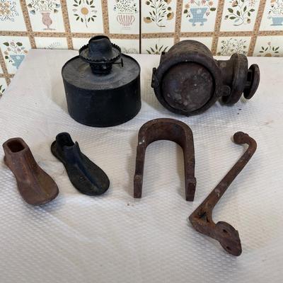 Antique metal items