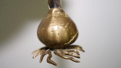 PAIR OF CLASSIC 1987 CARNEVALE ONION BULB CANDLE HOLDERS