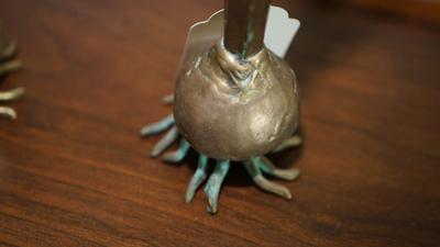 PAIR OF CLASSIC 1987 CARNEVALE ONION BULB CANDLE HOLDERS