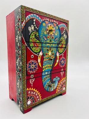 Embossed Wooden Mini Chest Of Drawers