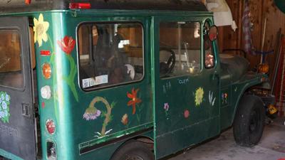 1983 AMERICAN GENERAL POSTAL TRUCK HAND DECORATED WITH FLAIR BY OWNER ORIGINAL INTERIOR