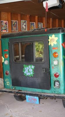 1983 AMERICAN GENERAL POSTAL TRUCK HAND DECORATED WITH FLAIR BY OWNER ORIGINAL INTERIOR