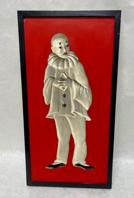 MCM Clown 3D Red Black & White Artcraft