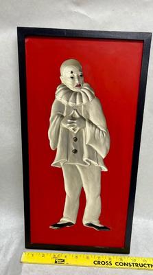 MCM Clown 3D Red Black & White Artcraft