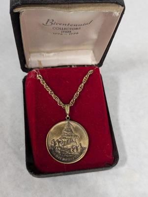 Vintage Boston Tea Party Medallion 1976