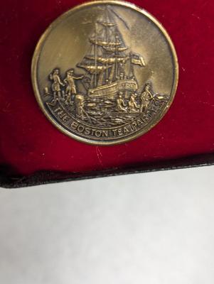 Vintage Boston Tea Party Medallion 1976