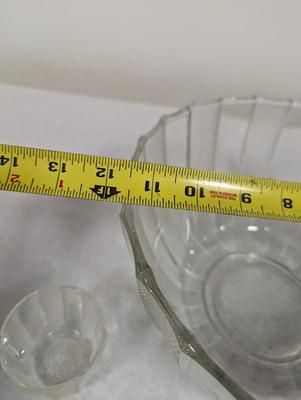 Jeanette Dewdrop Punch Bowl With 16 Cups
