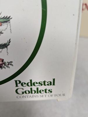 3 - Pedestal Goblets Sets Of Four