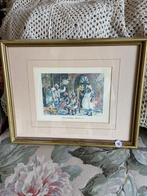 “Flowers + Baskets” Print from Charleston, SC Series, Signed Fouché