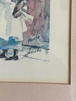 “Flowers + Baskets” Print from Charleston, SC Series, Signed Fouché