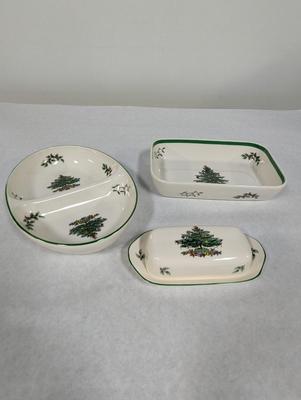 Spode Christmas Tree Serving Dishes