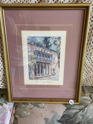 “Dock St. Theater” Print from Charleston, SC Series, Signed Fouché