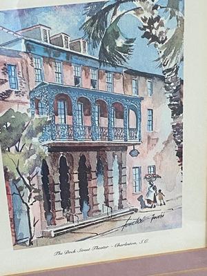 “Dock St. Theater” Print from Charleston, SC Series, Signed Fouché