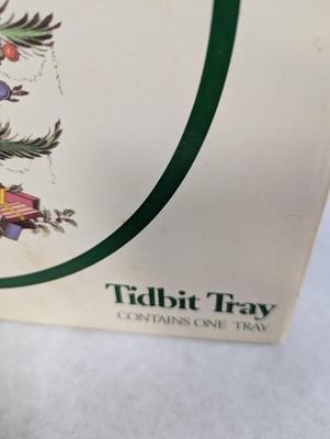 Spode Christmas Tree Double Tier Tray & Tidbit Tray