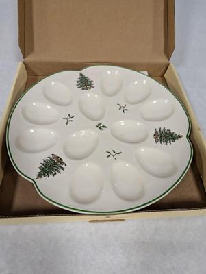 Spode Christmas Tree Deviled Egg Tray