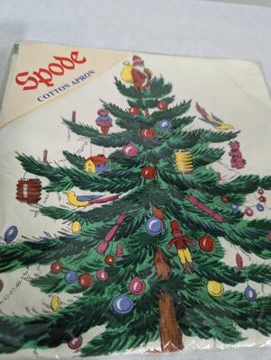 Spode Christmas Tree Place-mats, Napkins, Oven Mitt & Aprons