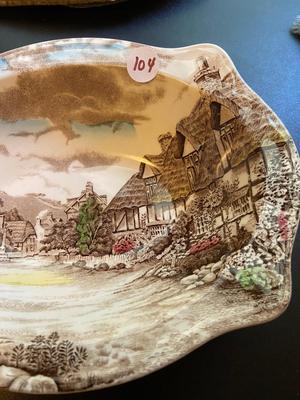 Vintage JOHNSON BROTHERS "Olde English Countryside" China Set, Service for Seven