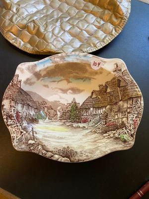 Vintage JOHNSON BROTHERS "Olde English Countryside" China Set, Service for Seven