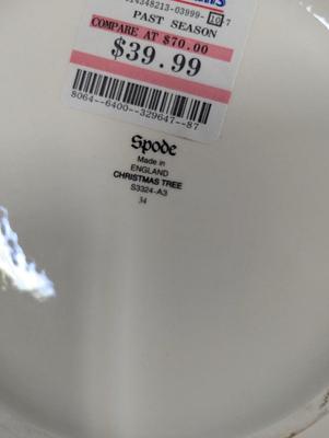 Spode Christmas Tree Serving Dishes