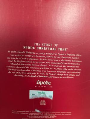 Spode Christmas Tree 2004 Plate, Coasters, & Covered Round Box