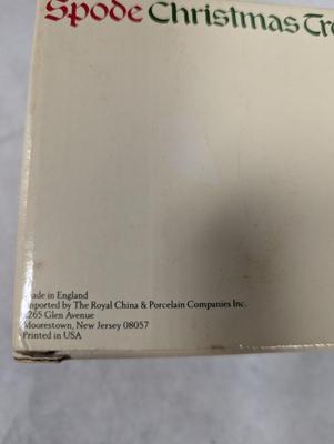 Spode Christmas Tree 2004 Plate, Coasters, & Covered Round Box