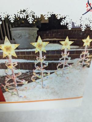 Home Accents Holiday 5 Piece Spiral Tree Pathway Lights