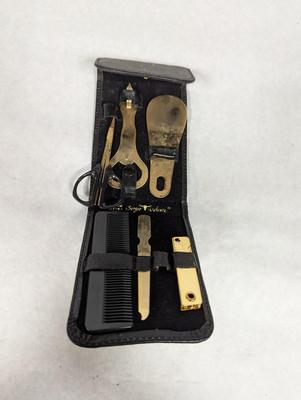 Sergio Valente Leather Manicure Pedicure Set