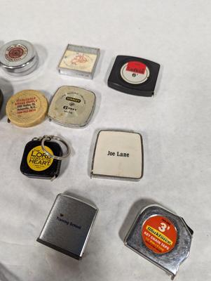 Vintage Advertising Pocket Tape Measures
