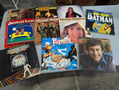 Vintage Records Village People Muskrat Love Shaun Cassidy Etc.....