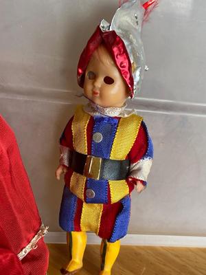Vintage Pair of Collectors Dolls | Nancy Ann Storybook Doll and Italy Swiss Guard of the Vatican and Pontiff