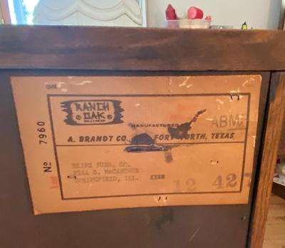 MCM RANCH OAK Four Drawer Dresser