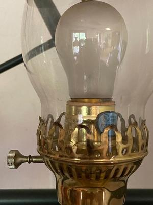 Vintage ORIENT EXPRESS Brass Table Lamp