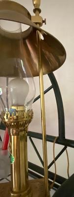 Vintage ORIENT EXPRESS Brass Table Lamp