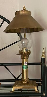 Vintage ORIENT EXPRESS Brass Table Lamp