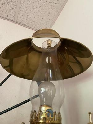Vintage ORIENT EXPRESS Brass Table Lamp