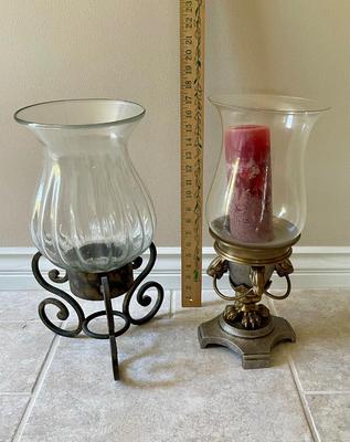 2 Hurricane Lamps