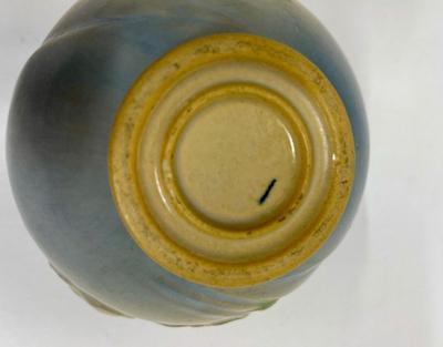 unmarked Roseville Art Pottery Small Poppy Jardiniere Vase