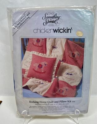 Something Special Chicken Wickin' Rocking Horse Quilt and Pillow Kit