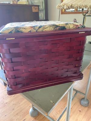 JOANNE Red Handled Sewing Basket