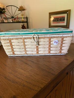 Vintage Small Sewing Basket