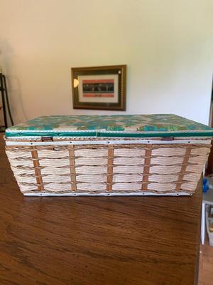 Vintage Small Sewing Basket