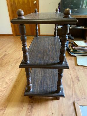 Vintage Three-Tier Storage Shelf