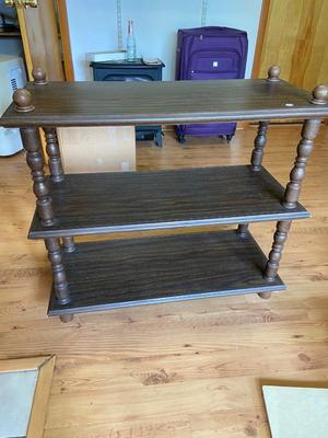 Vintage Three-Tier Storage Shelf